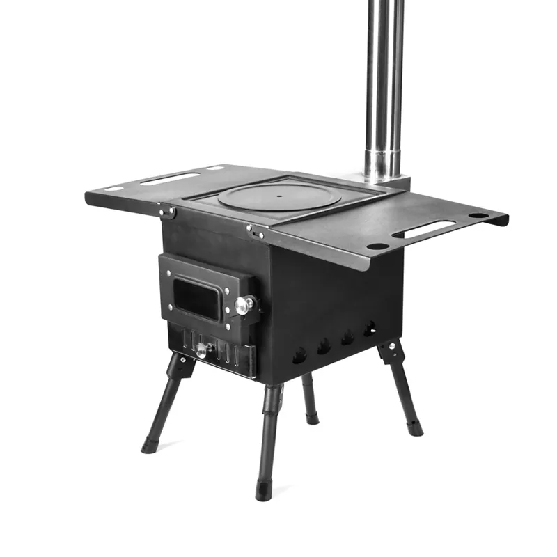 Camping black outdoor stove