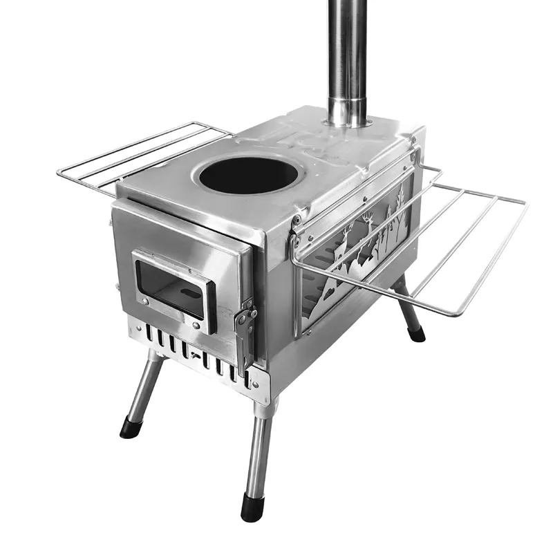 Stainless steel single-sided window grille tent stove