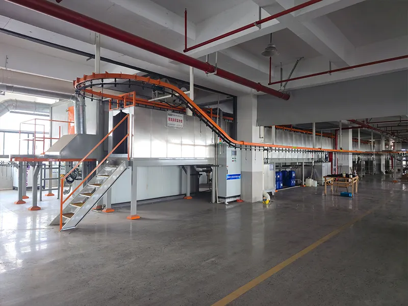 Powder coating production line