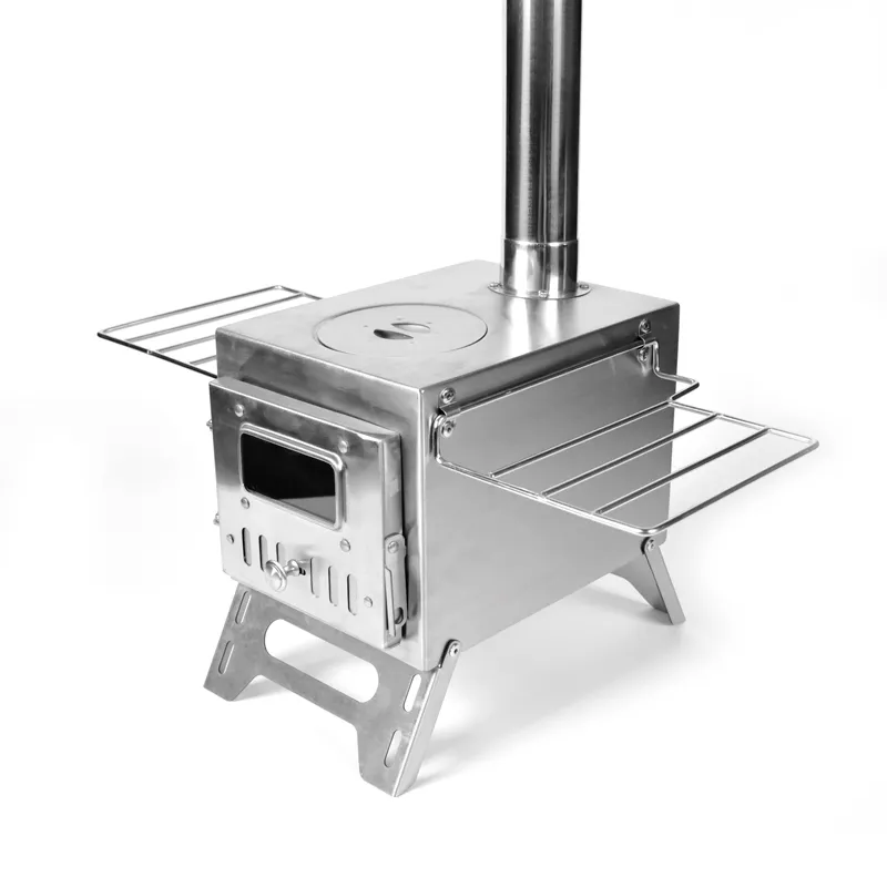 Stainless steel small tent stove