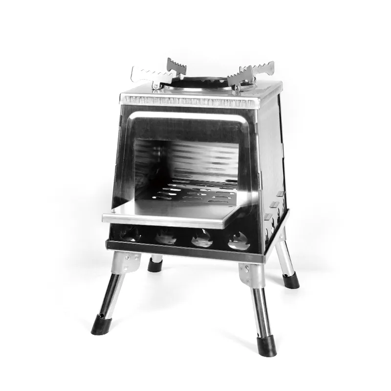 Windproof detachable stainless steel small tower stove