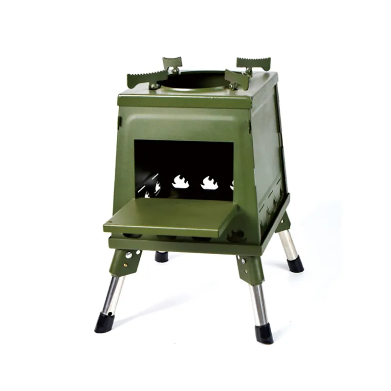 Simple green small tower stove