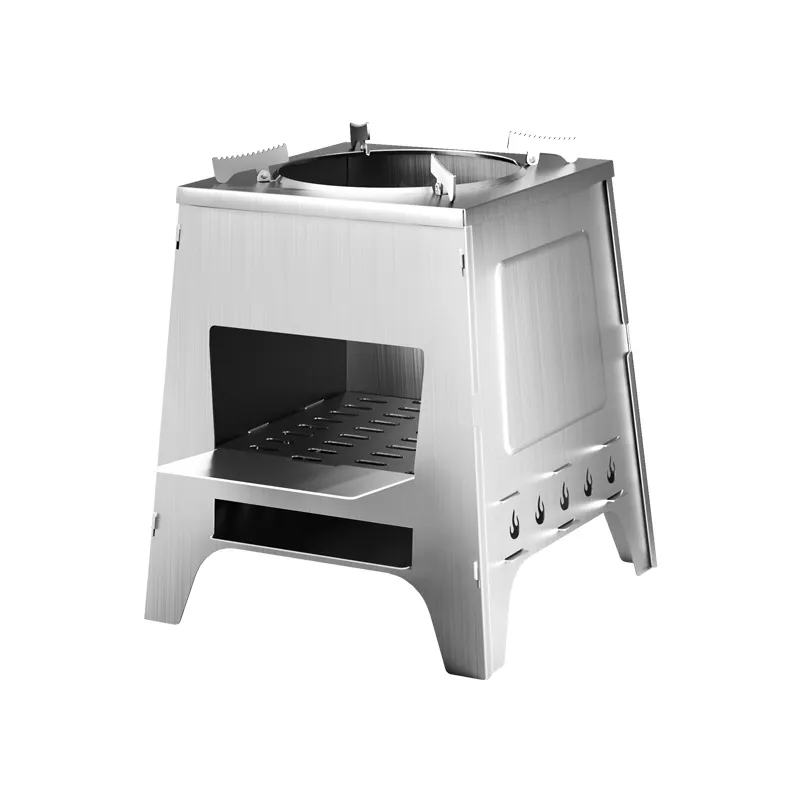 Demountable stainless steel large-sized tower stove