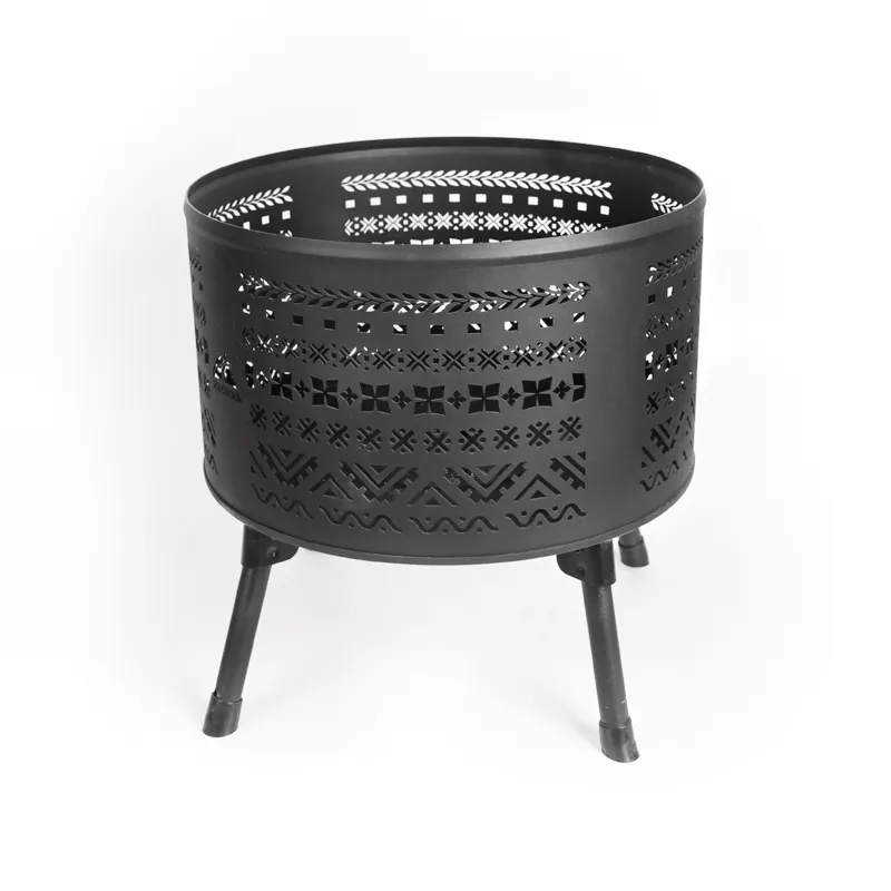 Circular bonfire platform