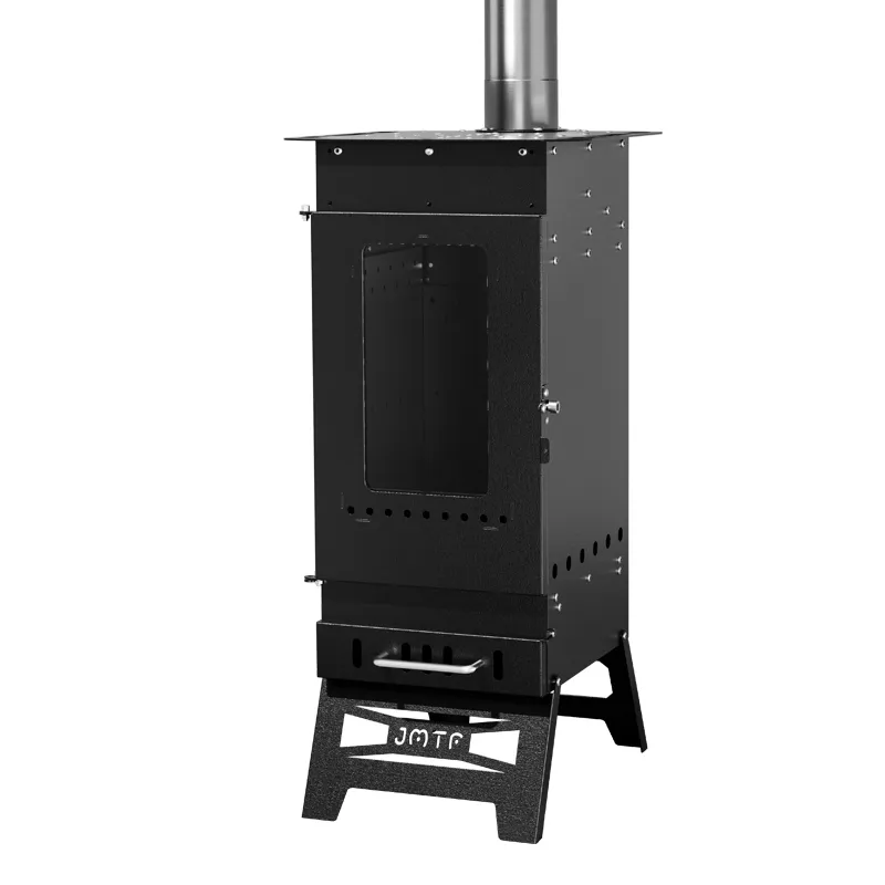Black household fireplace