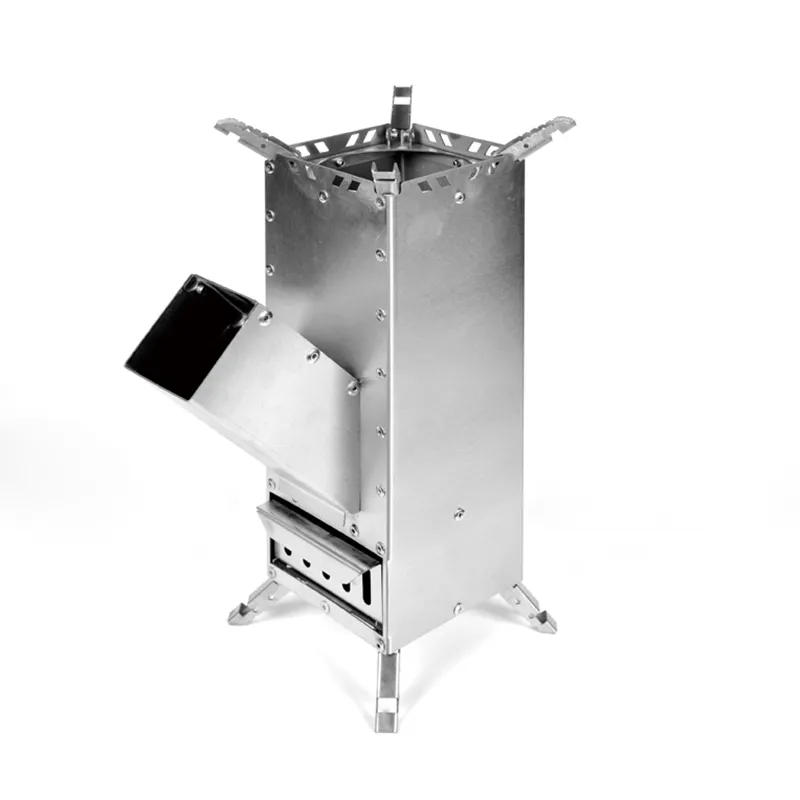 Stainless steel small rocket stove