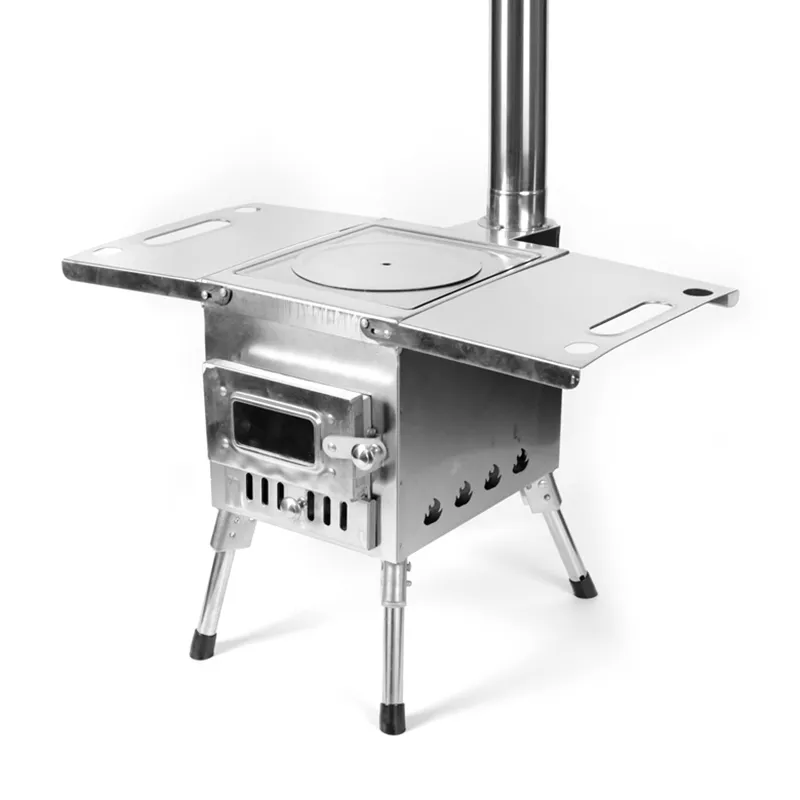 Large camping cooking stainless steel outdoor stove