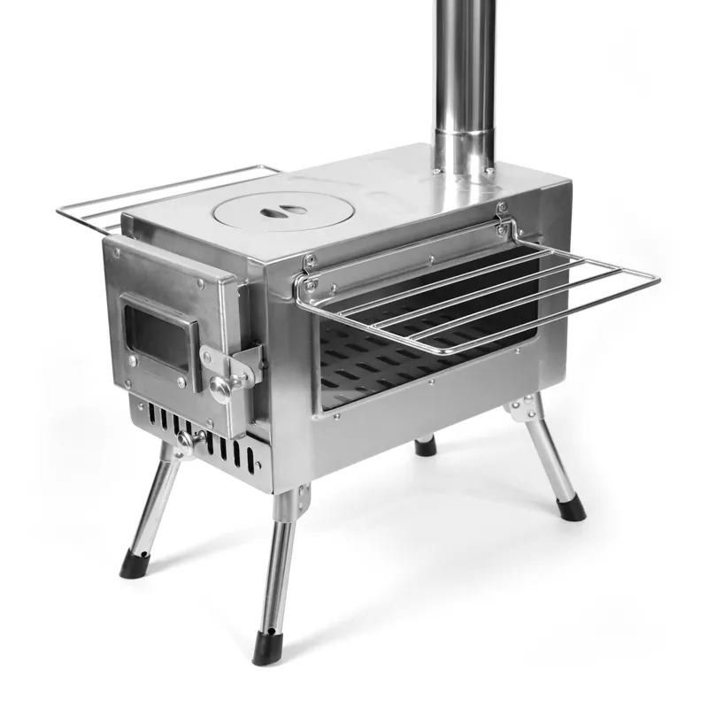 Stainless steel hollow-out stove leg tent stove